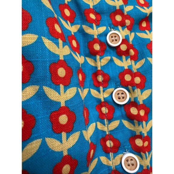 Lacey lane 7 girls Peggy Sue Dutch Tulip 100% cotton apron vintage 70s style flo - Picture 2 of 8